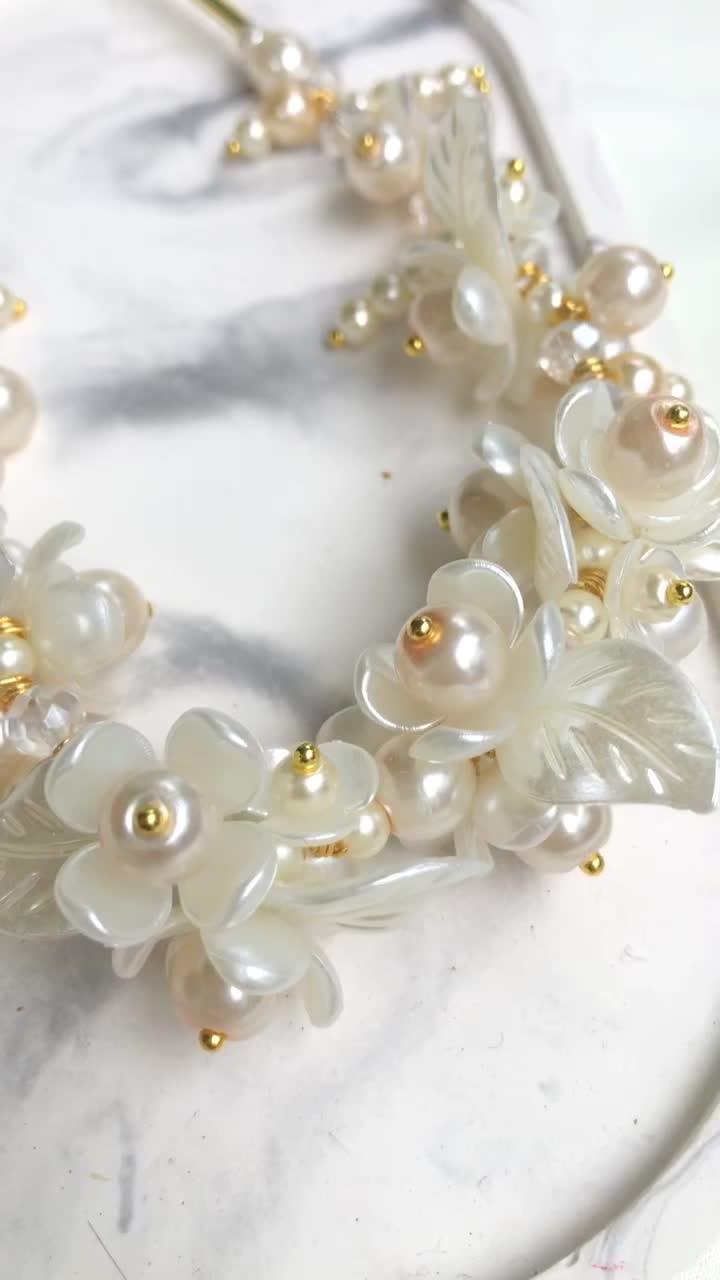 READY STOCK | FREE BOX Kalung Aesthetics | Kalung OOTD Hijab | Beads Crystal Necklace
