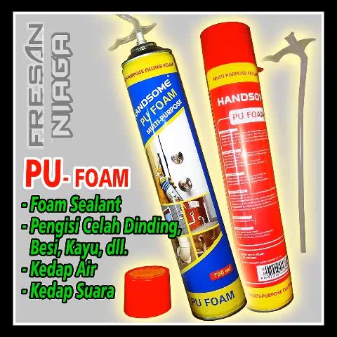 PU Foam Spray Penutup Celah Polyurethane Sealant Multi Purpose Filling Busa Gabus Padat