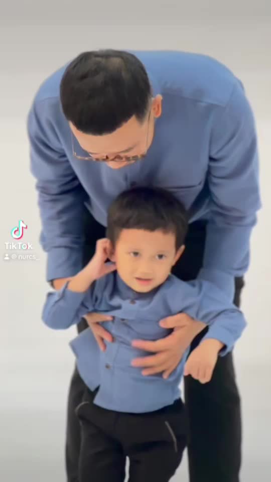 Yodan Koko Kemeja Couple Ayah dan Anak Lengan Panjang Coklat Mahogany Baju Muslim Dewasa Pasangan Katun Import Berkualitas Tinggi