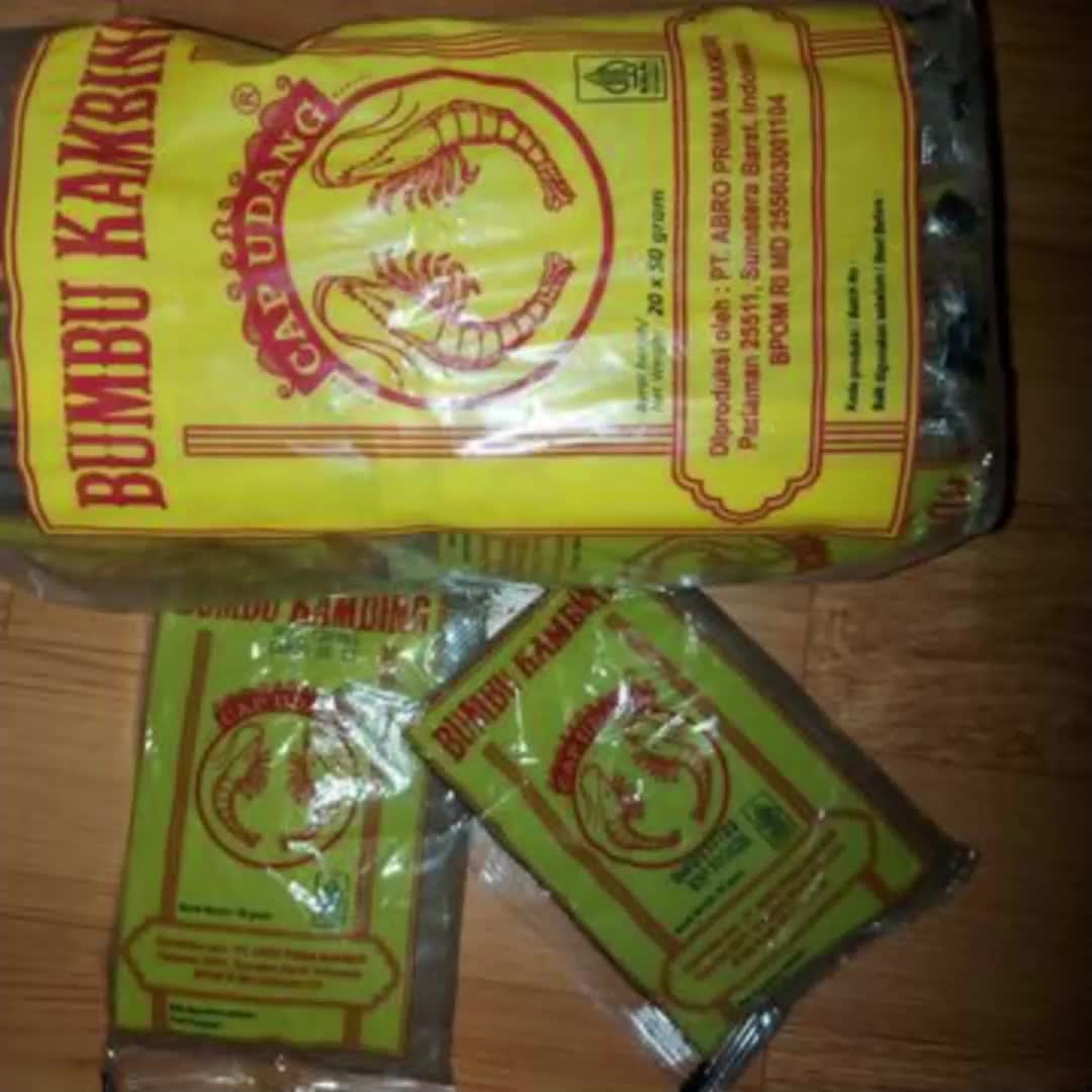 Bumbu Masak Kambing Cap Udang Halal Organik 250 Gram ( 5 pcs ) Bawang