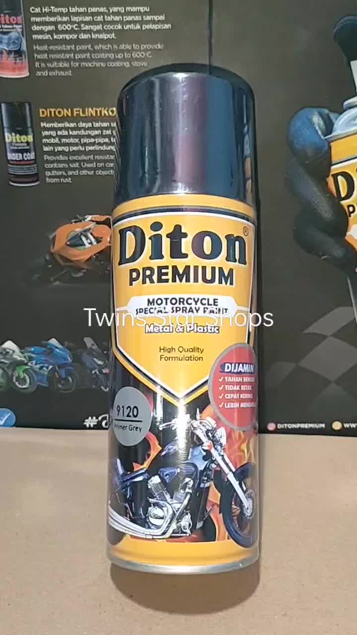 Diton Premium Pilox Pilok Cat Semprot Primer Grey Epoxy 9120 400cc Spray Paint