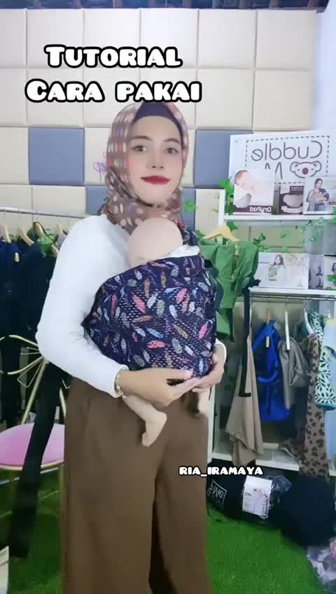 Gendongan Bayi Samping Depan CuddleMe Mshape Geos Fit Air Adjustable Cewek Cowok Bayi Baru Lahir Balita Gendong Multifungsi