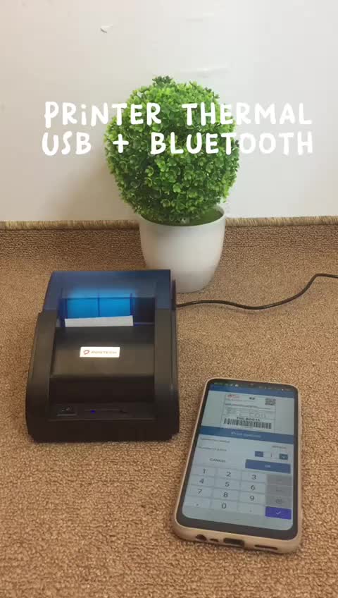Bonus 5 Kertas Thermal Printer Bluetooth 58MM