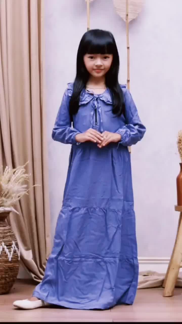 Diskon Gamis Anak Perempuan Baju Muslim Keren Ukuran ( M-L-XL-XXL ) Estimasi 6-13 Tahun  Dress Katun