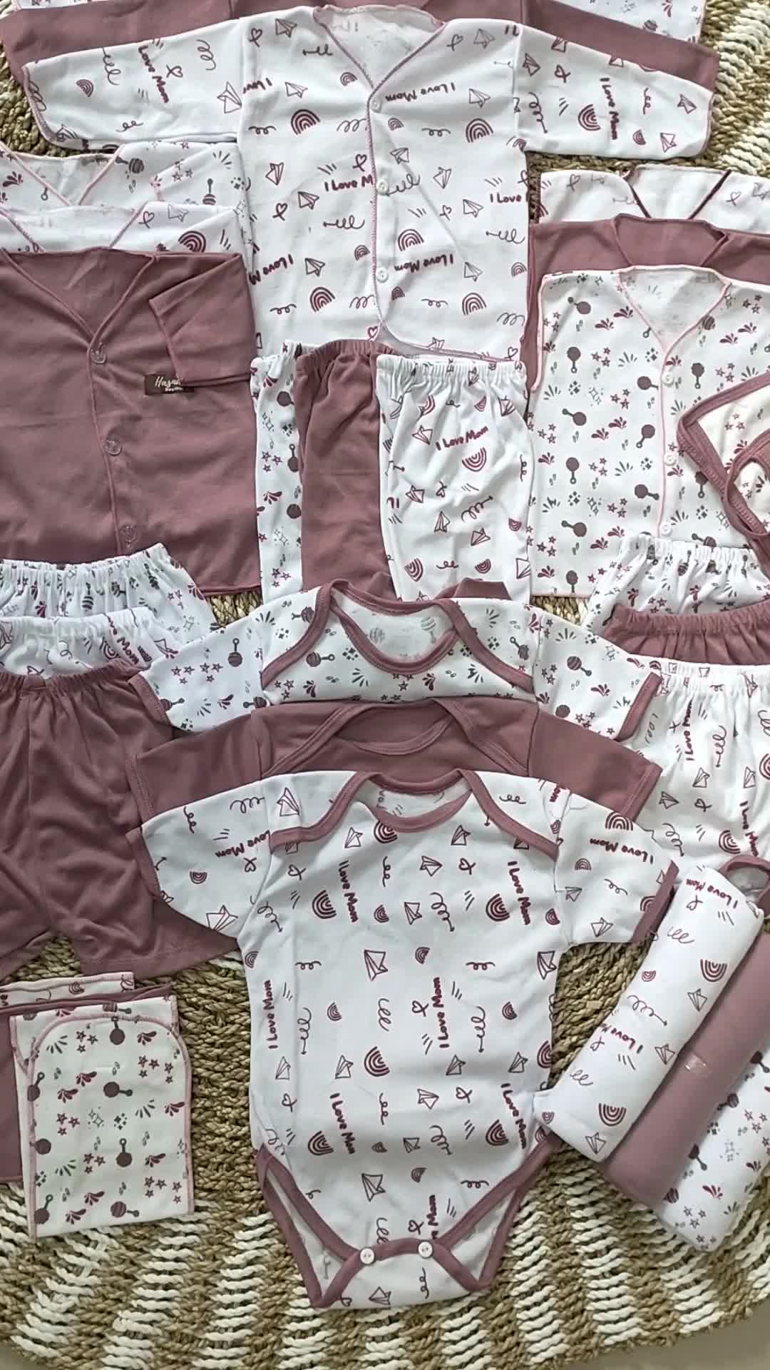 39Pcs Paket Lahiran Lengkap SNI Baju Bayi Celana Bayi Baru Lahir seri Taro Karakter Lucu, Sartaki, Jumper, Popok Tali, Baby Newborn Gift Set Paket Brojol-Juragan Legok Sarung Parsel