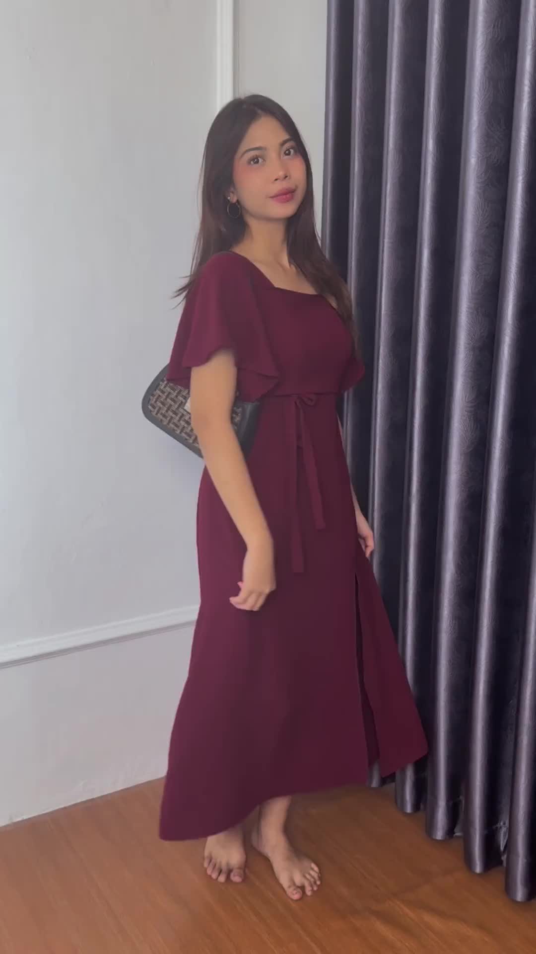 DB - Long Dress Kayara LD 120 [ Daster Wanita Kekinian - Bisa COD ] Dress Cantik Cringkle Airflow Nyaman Untuk Pesta Kondangan Baju Panjang Simple Gaun Dewasa
