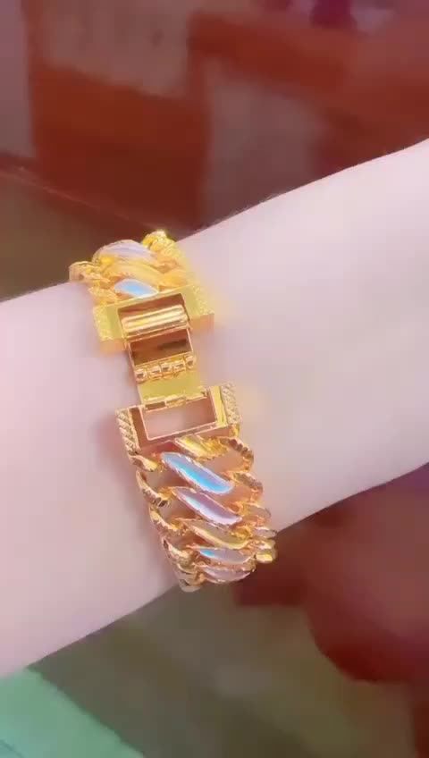 xuping miracle - gelang tangan aksesoris motif lipan sultan warna kombinasi panjang 17cm diameter -+2cm