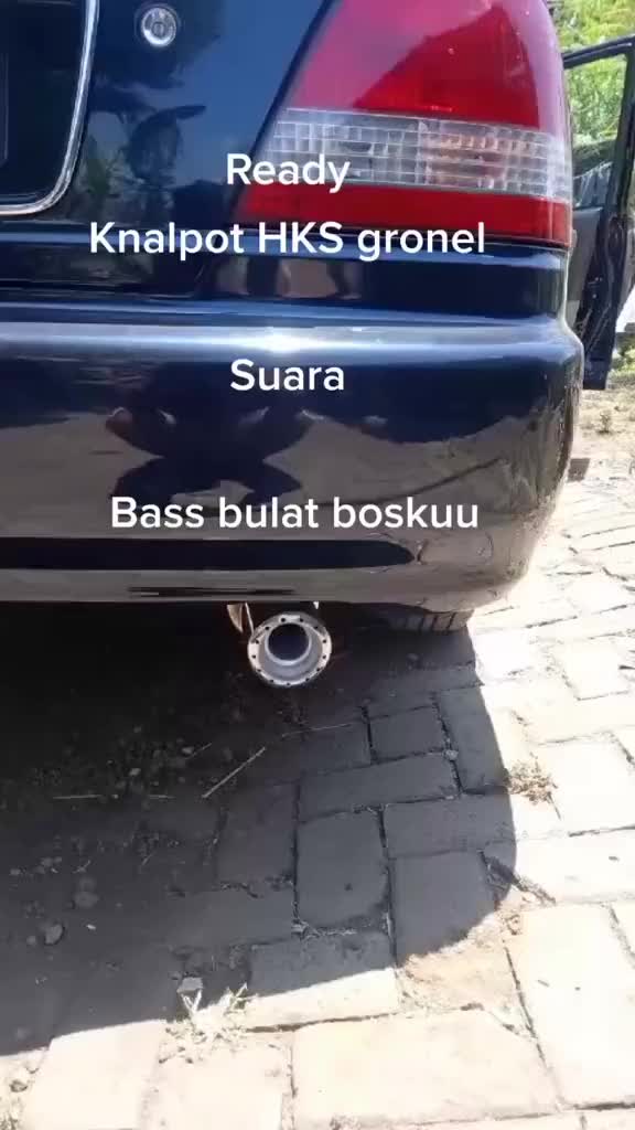 knalpot mobil HKS grounel full stainless suara bas empuk adem cocok untuk semua jenis mobil bensin dan solar