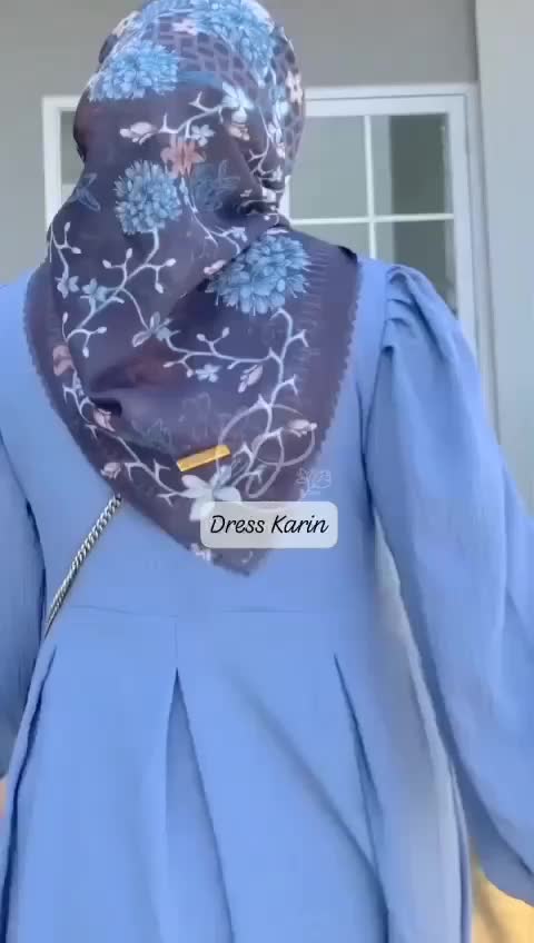 Gamis Karin Matt Crinkle Airflow Premium Halus Adem Mel dengan Resleting Depan - Balon
