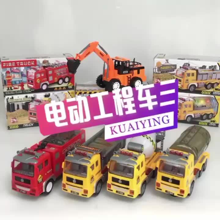 mainan anak mobil bump go truck mixer contruction truk molen semen Baterai Plastik Lampu Control Remote cocok sebagai kado atau hadiah anak Toys