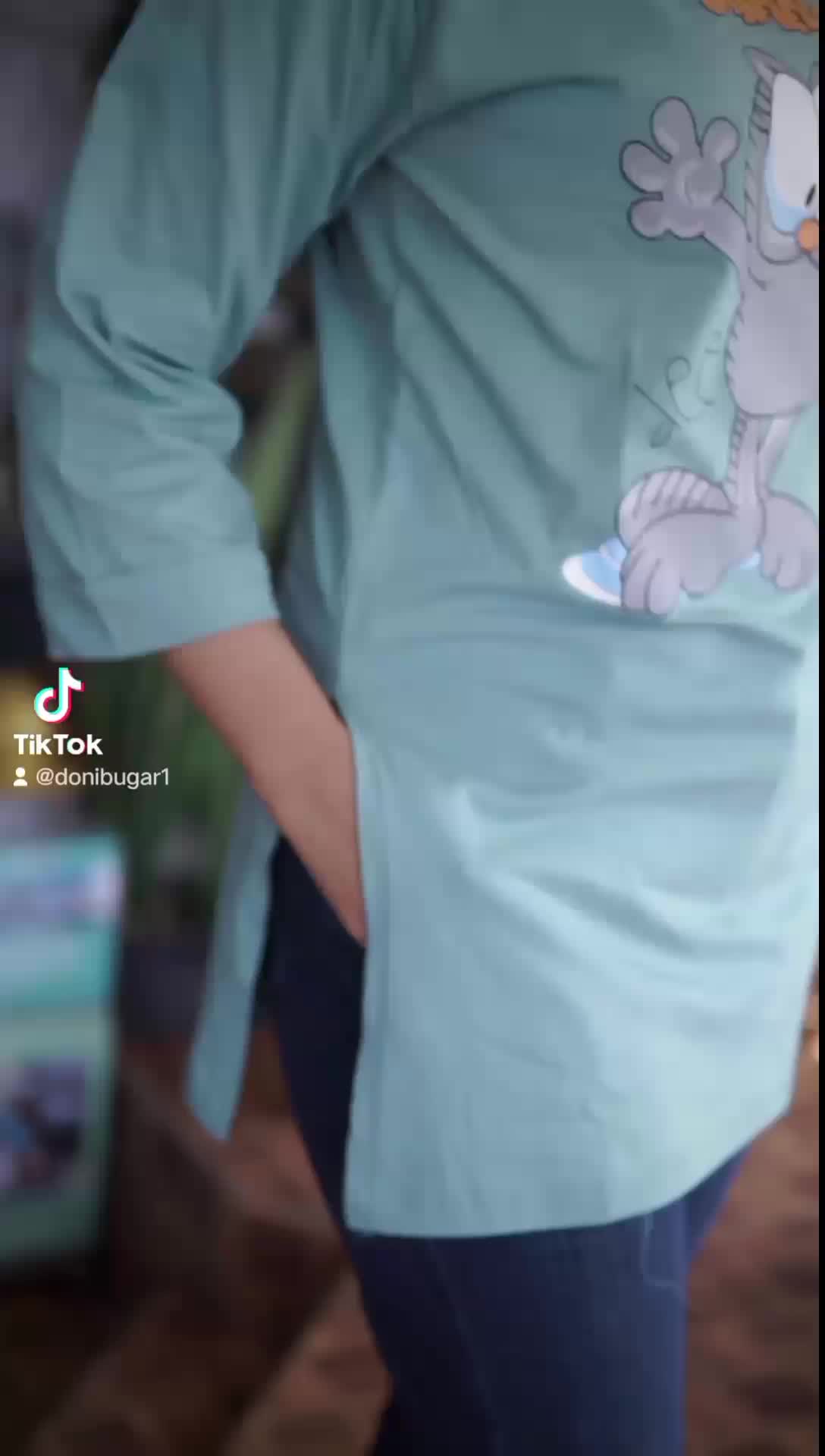 Tunik setik balik kaos atasan wanita bahan katun Combet20s deefas01