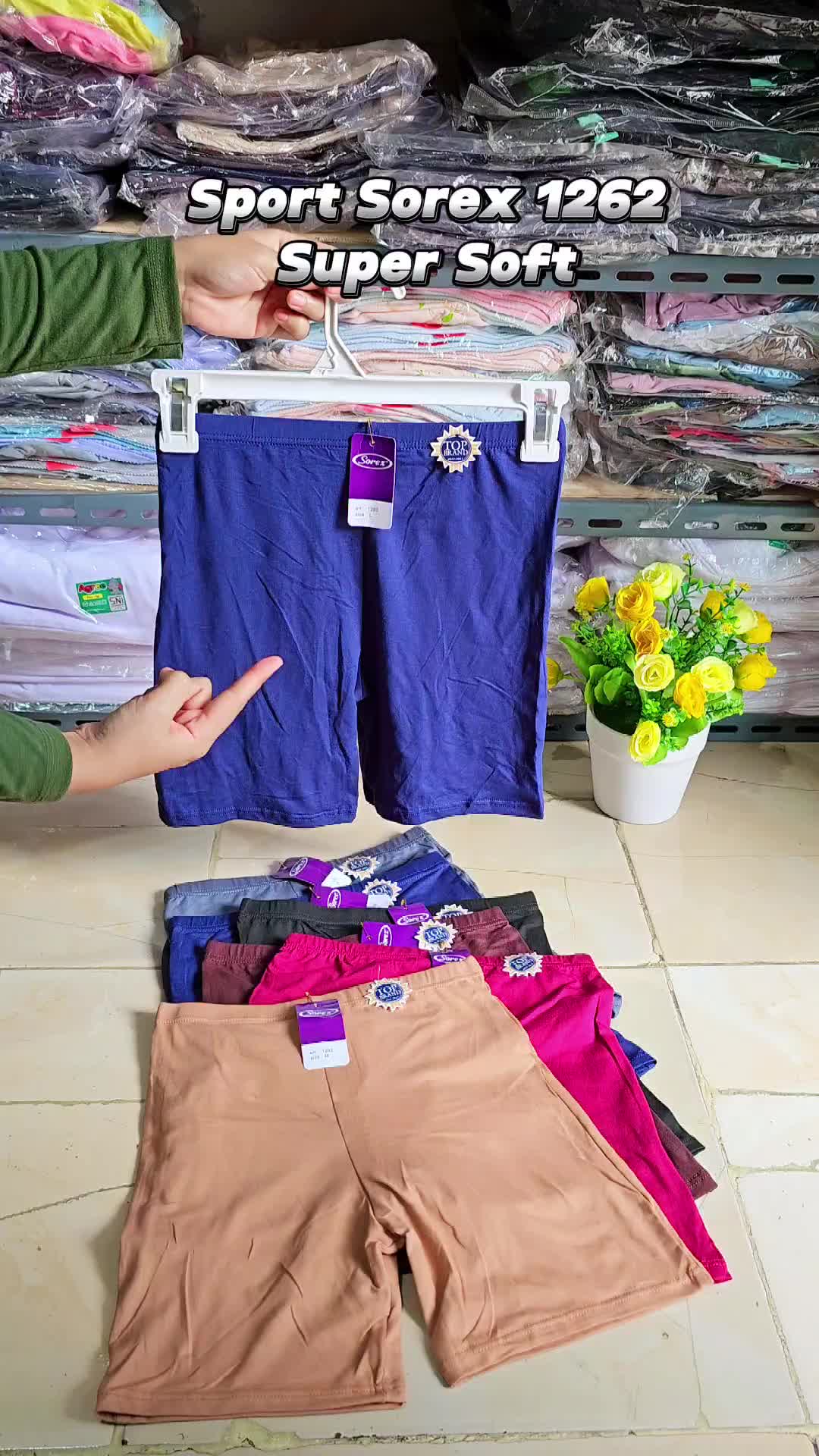 Celana Pendek Wanita Sorex 1262 Besar 3pcs | Short Cewek Super Soft Bahan Lembut Pakaian Dalam Halus - Celana Dalam Cd Boxer Wanita
