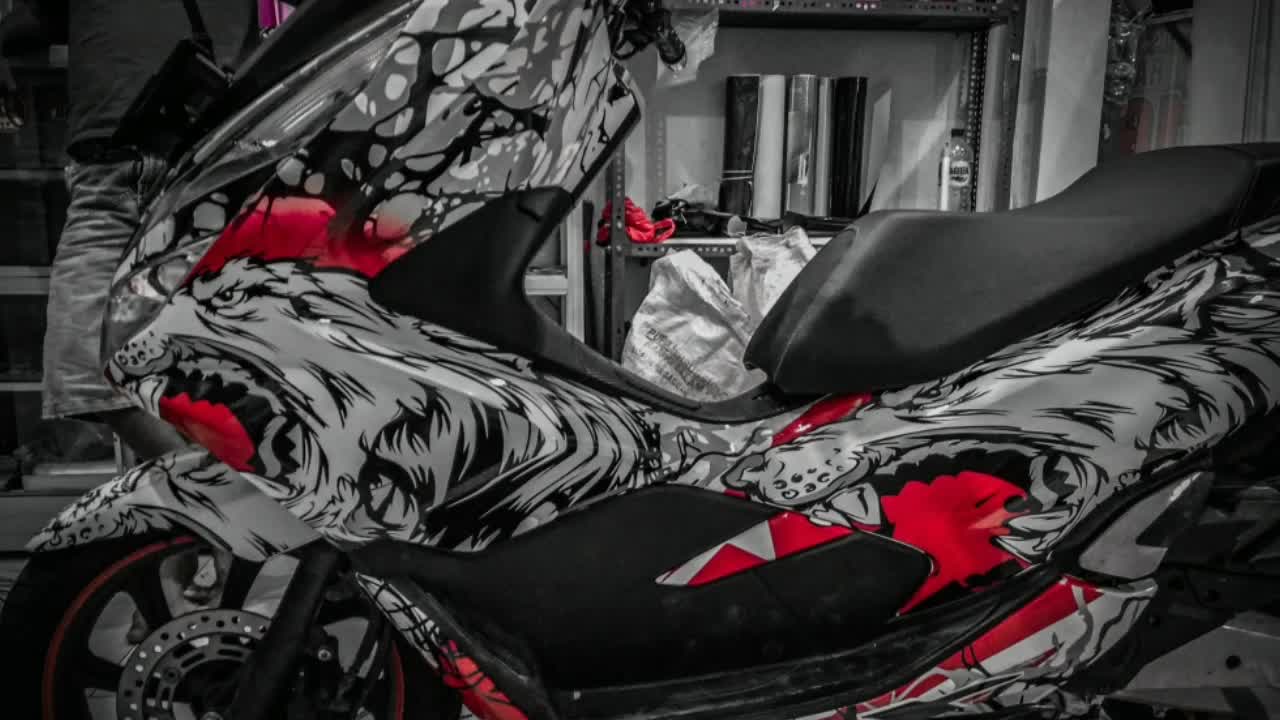 STIKER DECAL KAWASAKI DTRACKER 150 FULL BODY