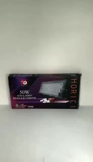 lampu sorot 50w rgb warna warni led tembak outdoor cafe 50 w rgb+remot