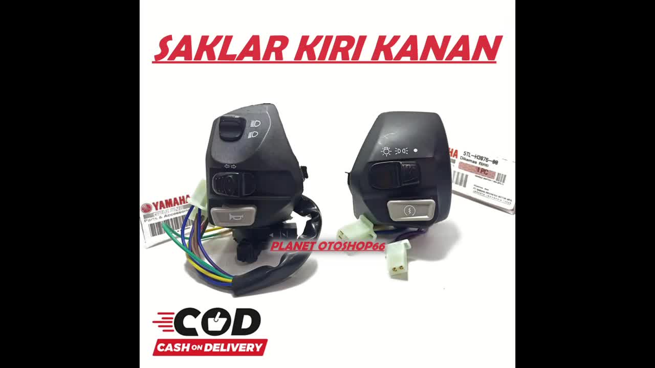 SET SAKLAR KIRI + SAKLAR KANAN MIO LAMA / MIO SPORTY /MIO SOUL / MIO J / SOUL GT / XEON / MIO M3 / XEON RC /JUPITER MX / MIO 125 / MIO Z / JUPITER MX NEW SAKLAR HOLDER SWITCH SAKLAR LAMPU SEN HANDLE SWITCH TOMBOL SAKLAR SEIN KIRI SAKLAR STATER STARTER SWI