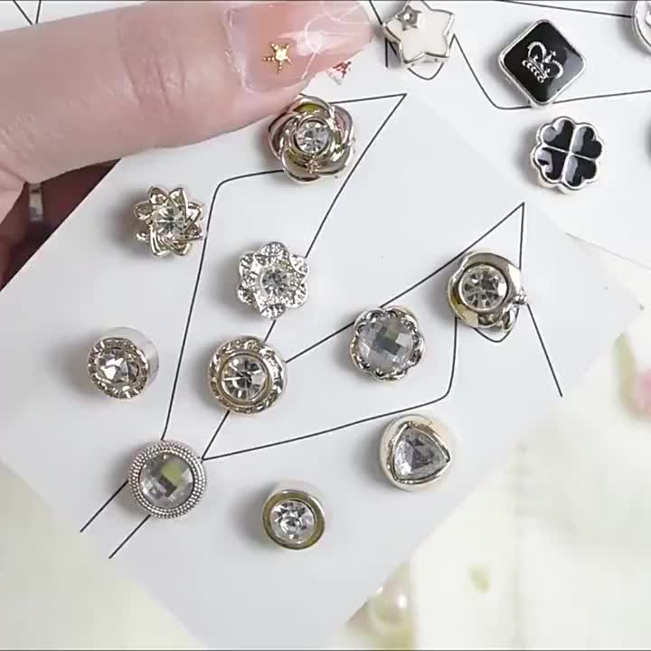 Cartmax - 5 / 10 PCS Bros Pin Wanita Model Invisible Tanpa Kancing Dapat Dilepas Untuk Pakaian Sweater Mini Pin Baju Pin Aksesoris Hijab Terbaru
