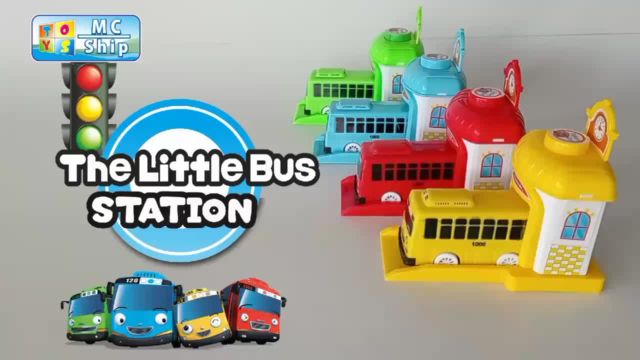 ( BISA COD ) PROMO Mainan Anak Mobil Mobilan The Little Bus Tekan dan Jalan Pull Back Garasi Pelontar Karakter Lucu / Mainan Anak Laki Laki SNI Murah