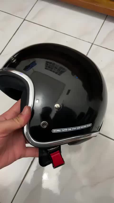 Helm bogo dewasa list crom retro terbaru SNI
