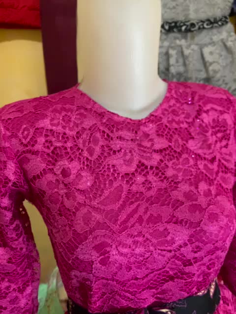 Baju Kebaya pinguin Anak tulle 3D 3-14 tahun / kebaya pesta anak / Kebaya modern anak/ batik anak Lengan panjang Polka Dot Bisa Dicuci Dengan Mesin Karakter Kartun Karakter Kartun Karakter Kartun Karakter Kartun Baju Motif Fashion