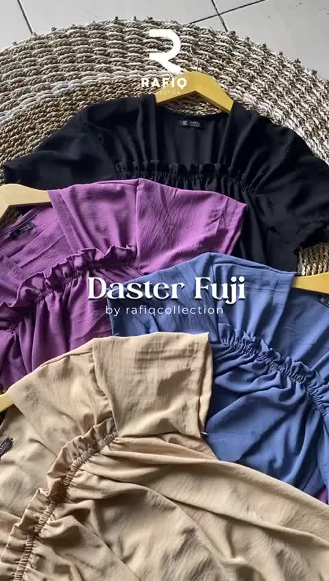 DASTER FUJI CRINKLE Airflow-Busui-ADA SAKU DI KANAN Wanita Bumil Pendek