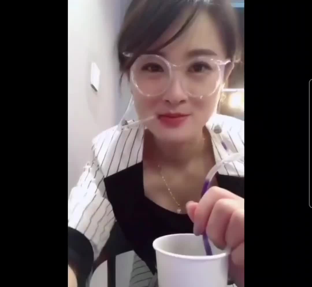HOKI SEDOTAN KACAMATA sedotan unik sedotan bening S019