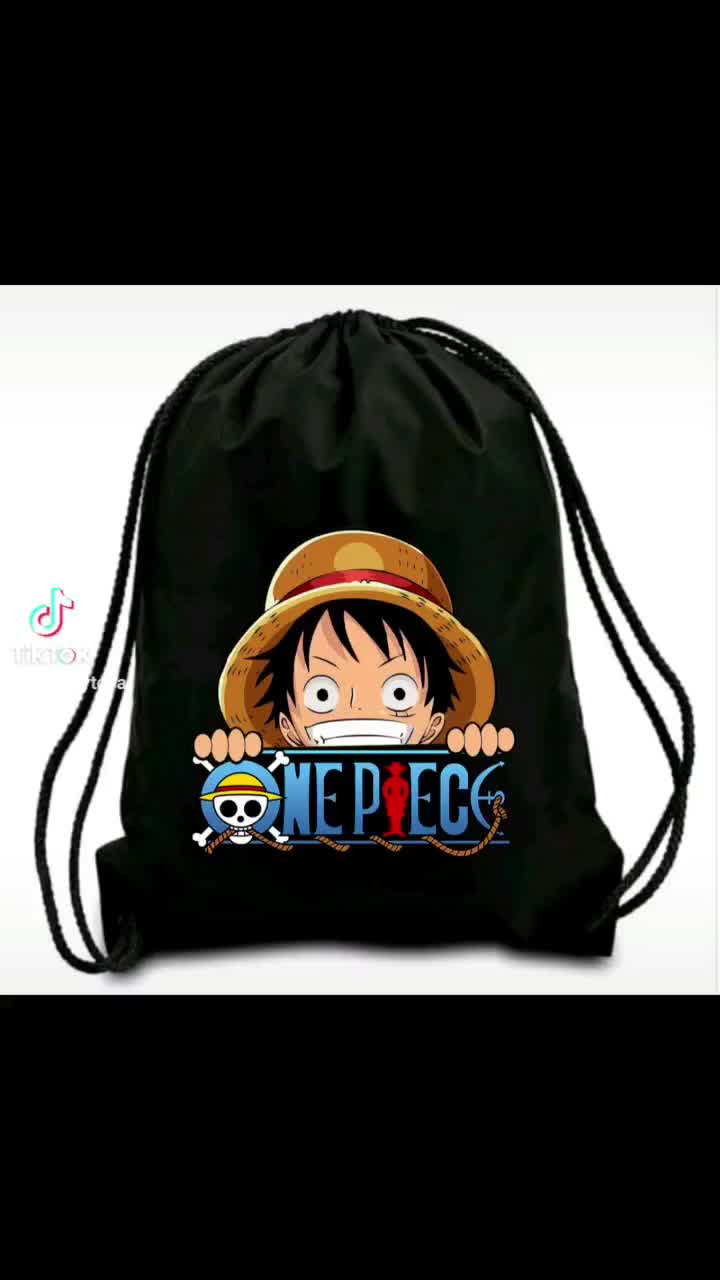 Tas Serut Carakter Anime One Piece / Tas Serut futsal / Tas Olahraga Serbaguna Ransel