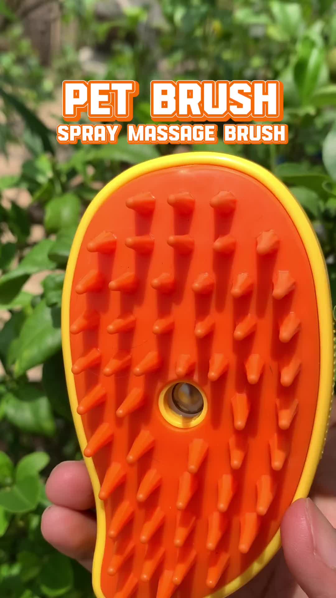 Sikat Sisir Uap Silikon Untuk Anjing Kucing - Pet Spray Massage Brush - Sisir Mandi Pijat Anjing Kucing - Sikat Bulu Ajing Kucing Semprot Elektrik Untuk Pijat - Sikat Pijat Bulu Anabul/Hewan Peliharaan - Spray Massage Comb