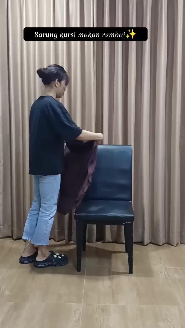 sarung kursi makan rumbai  / cover kursi makan