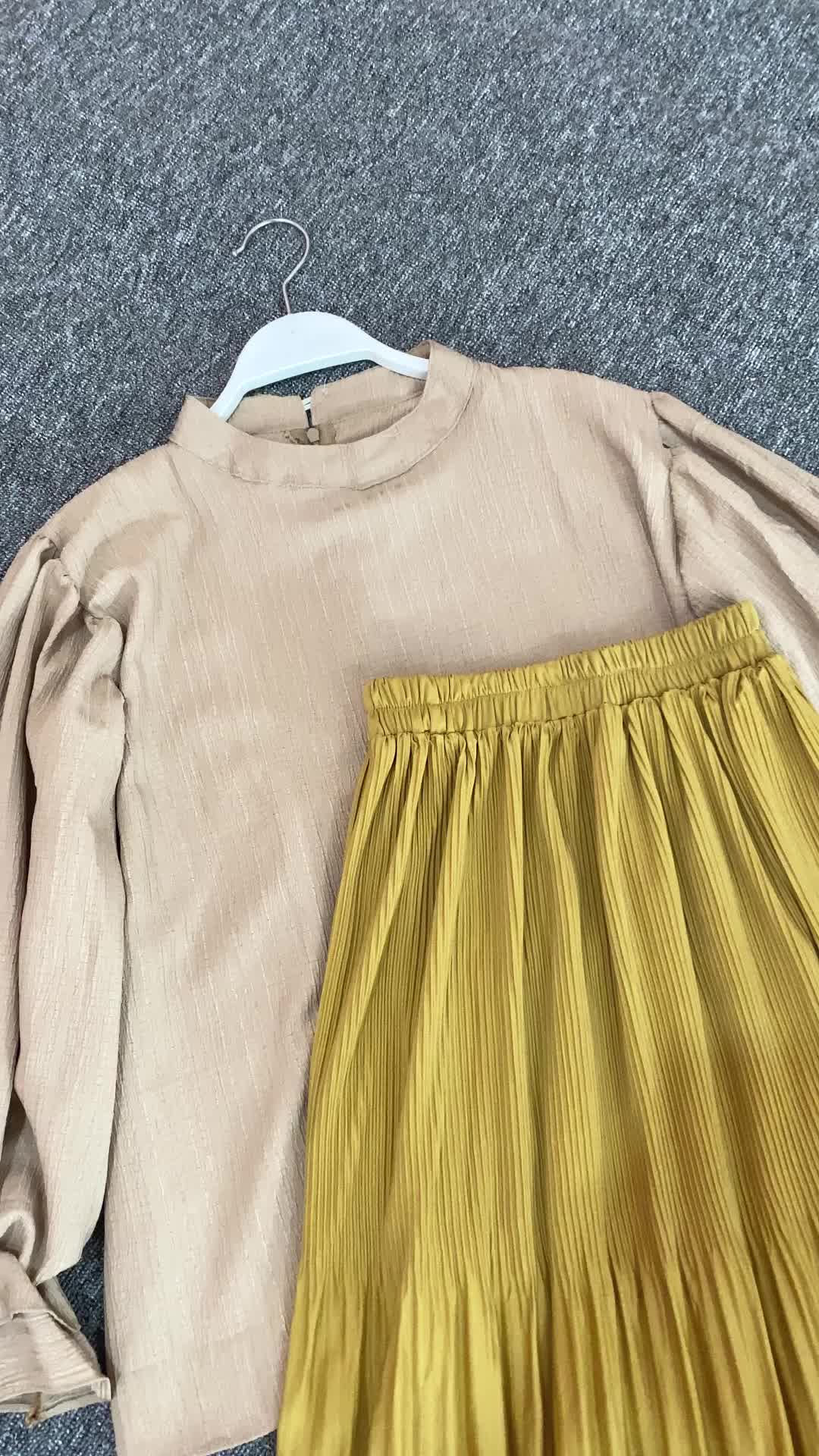R.A SHOP - Livia One Set Celana Oversize Wanita  Atasan Fit Rok Celana Panjang Casual