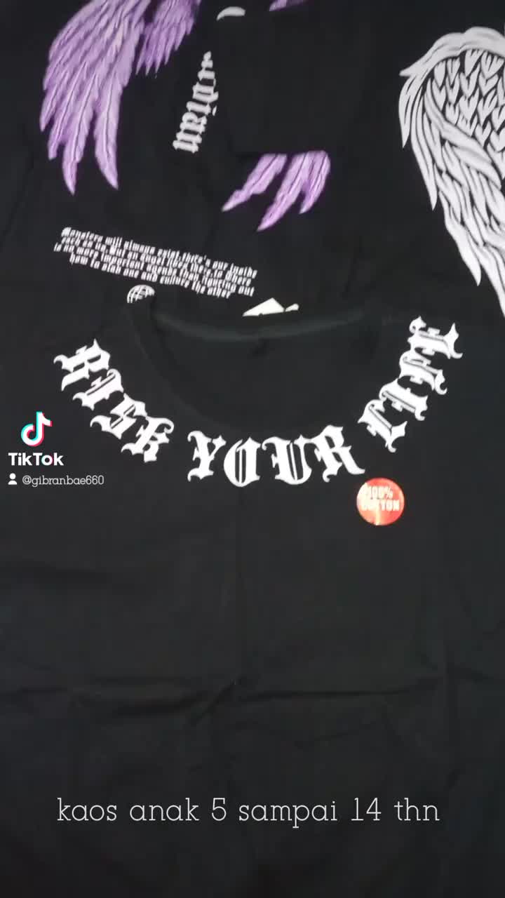 KAOS DISTRO ANAK ANGEL SAYAP PUTIH ATASAN ANAK UMUR 4 TAHUN SAMPAI 14TAHUN Motif Fashion