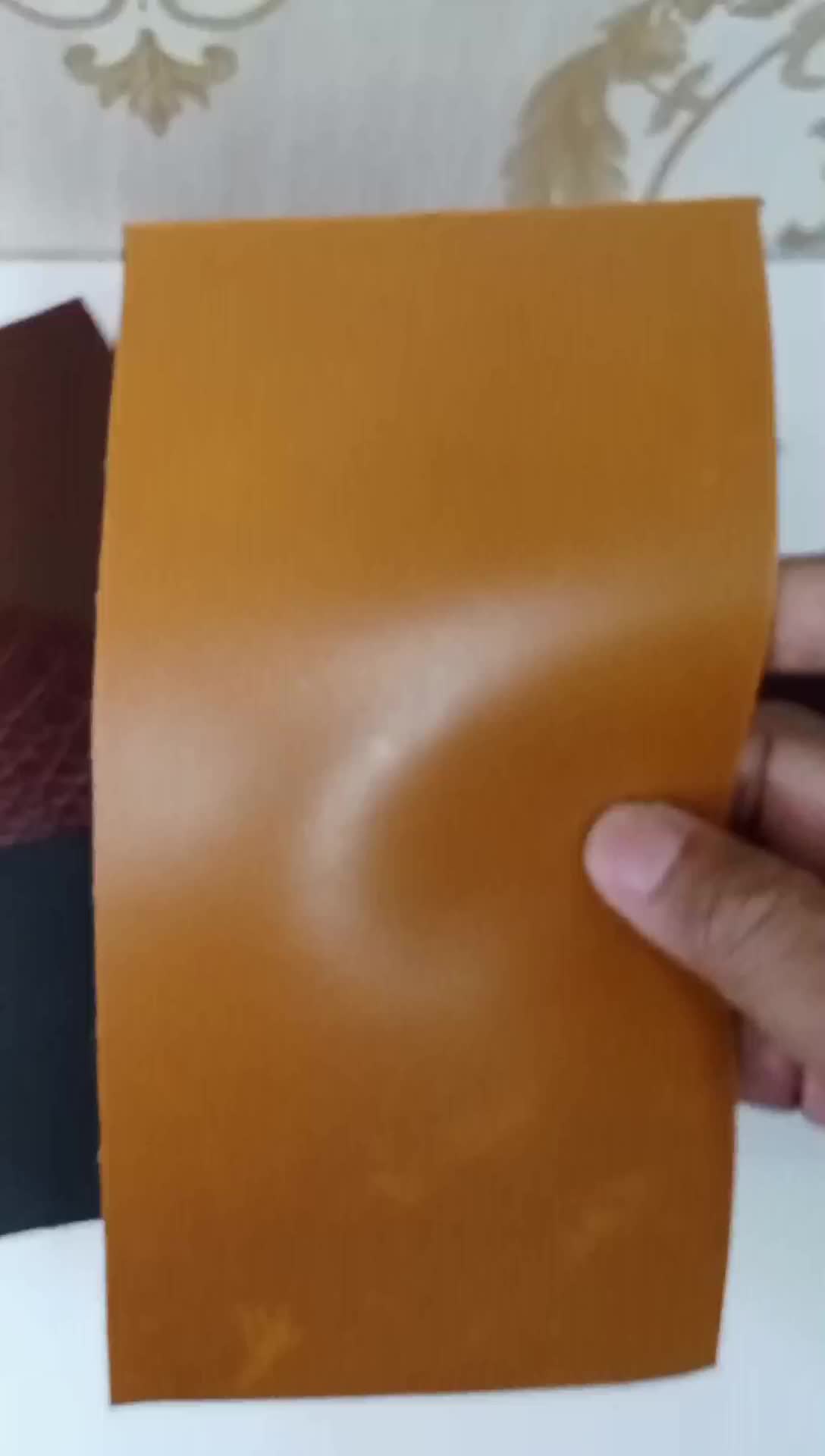 Kulit sapi lembaran potongan sampel kecil warna Asli Pull Up bahan tas dompet hand made tebal 1,5 - 1,6mm