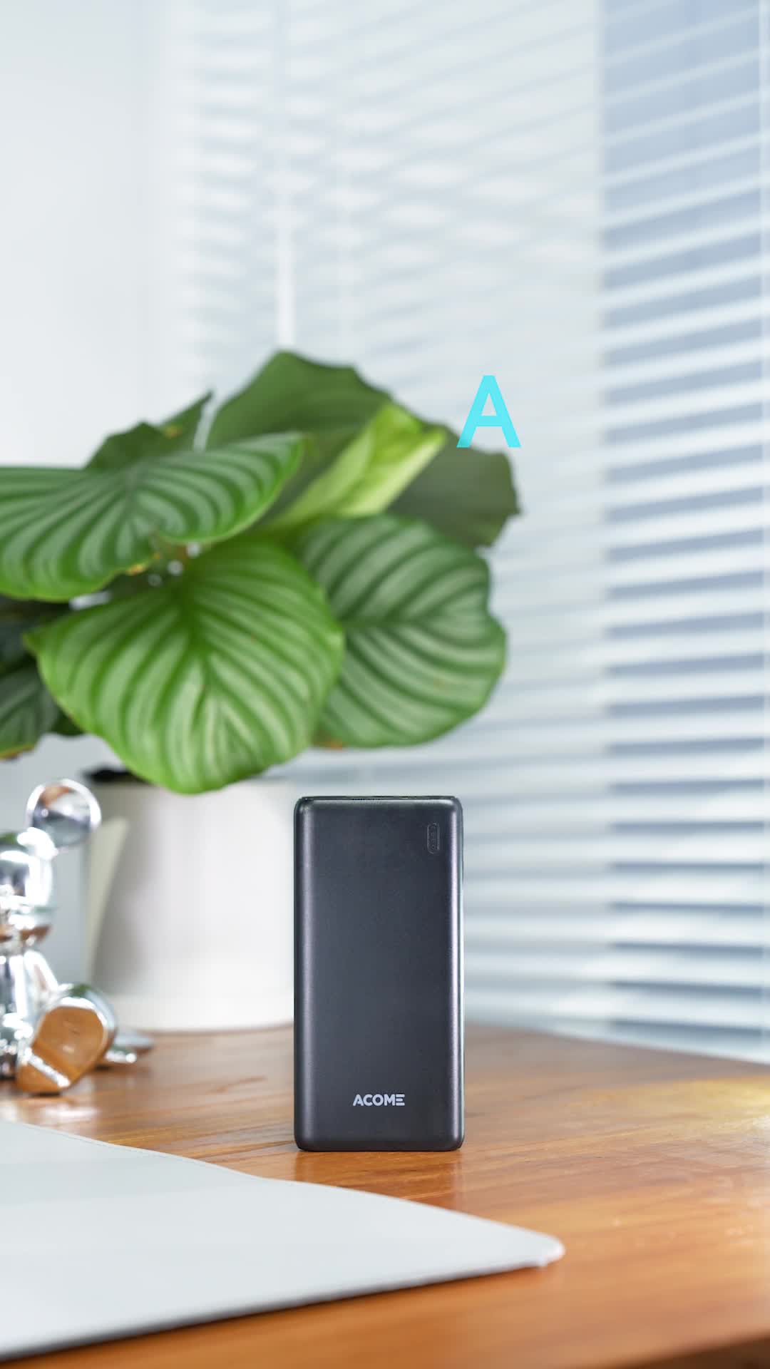 【BISA COD】ACOME PowerBank 10000mAh 2.1A Dual Input Port Micro& Type-C Original Garansi Resmi 18 Bulan AP108 Free Kabel