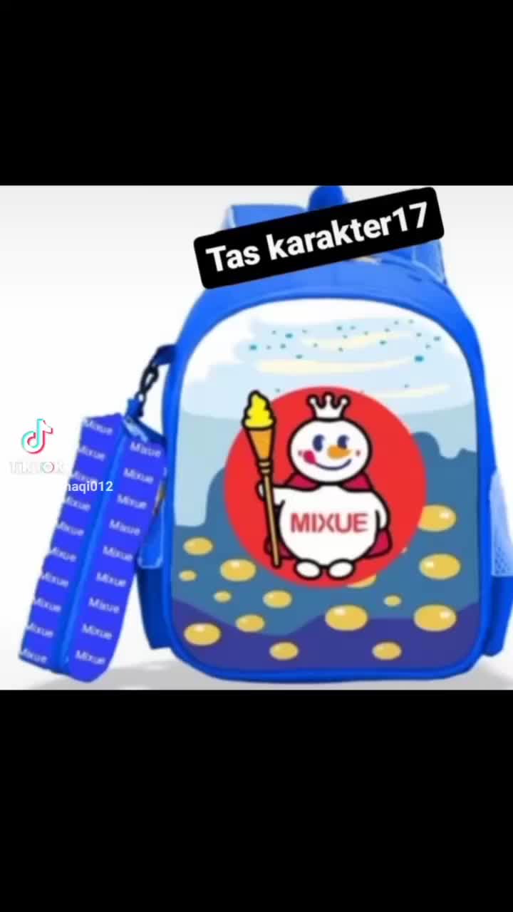 tas ransel karakter mixue Anak
