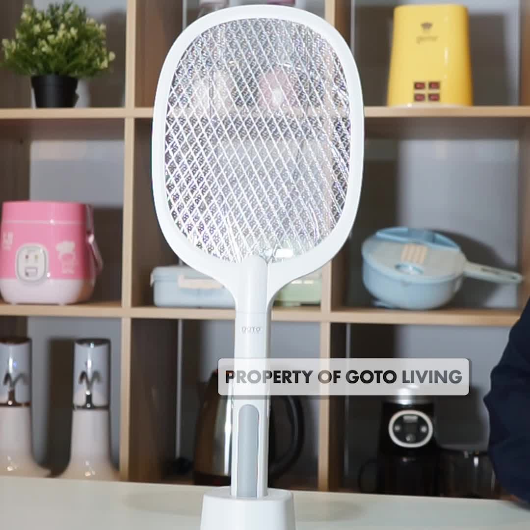 Goto [COD] Blitz Raket Perangkap Pembasmi Nyamuk Elektrik 2 in 1 Charger Led