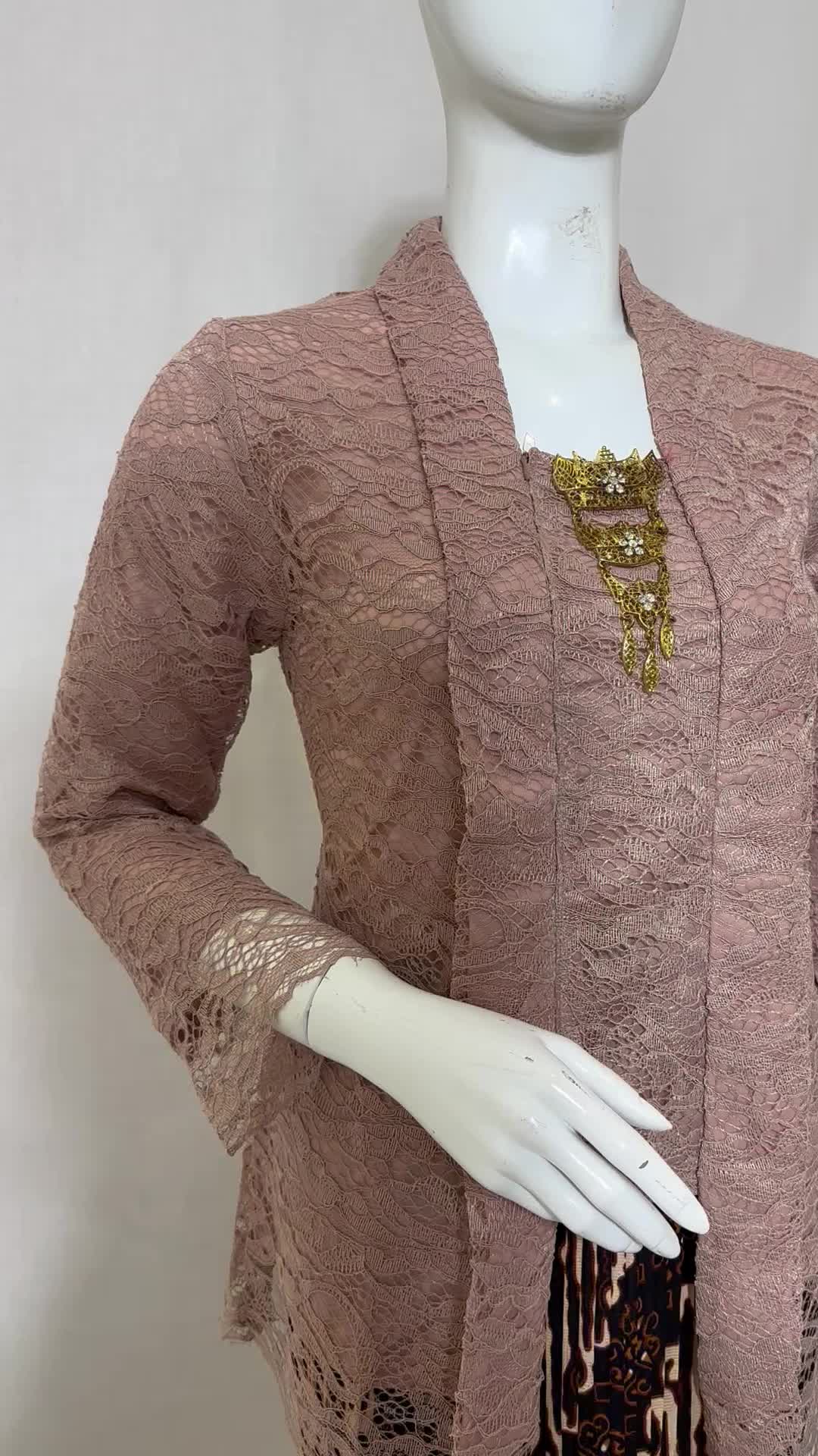 KEBAYA KUTU BARU BROKAT PENDEK / kebaya kutubaru brokat Kondangan Panjang
