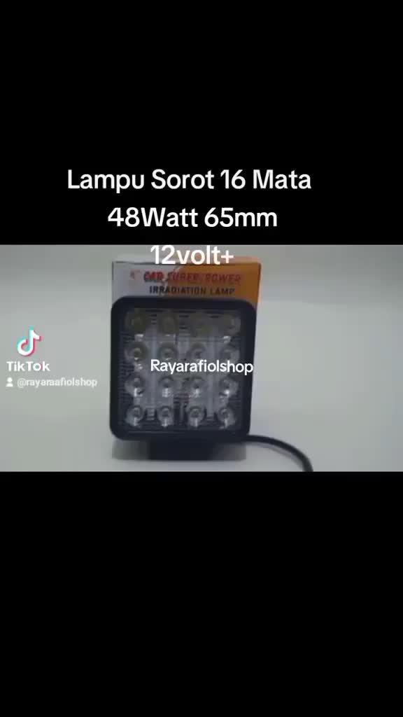 Lampu Sorot LED 16 Mata 48 Watt Truk SUV Offroad 12-24volt