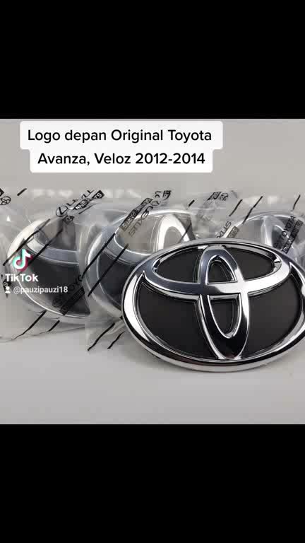 Emblem Logo Depan Avanza Komplit 2012-2015 Original No Part 75312-BZ070