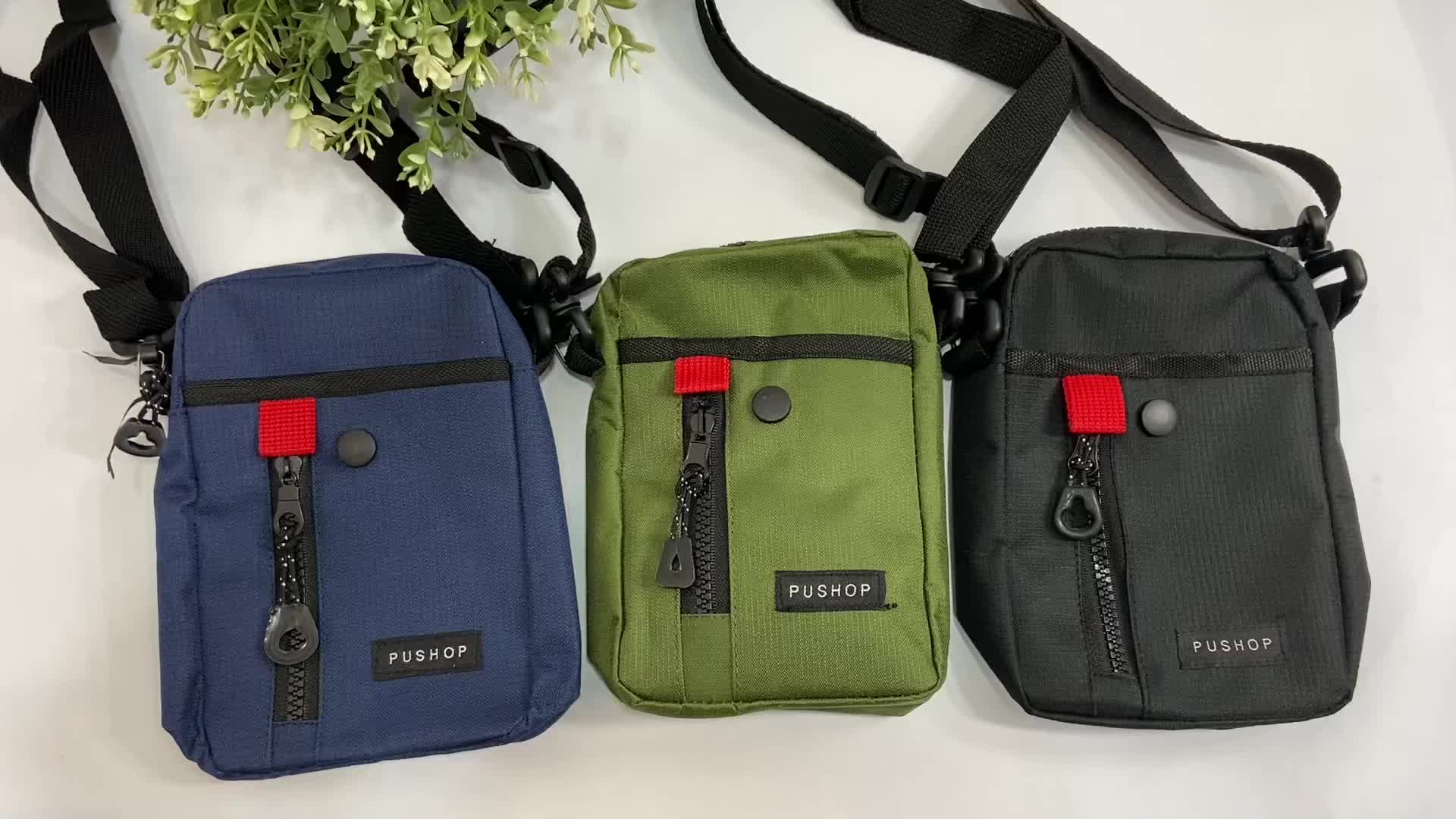 PUSHOP Tas Selempang Pria Wanita KHOEL - Slingbag Uniseks Sling bag Kasual Kanvas