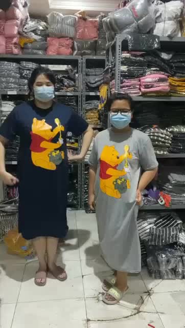 Damai fashion dress midi wanita daster JUMBO HUN HUNI
