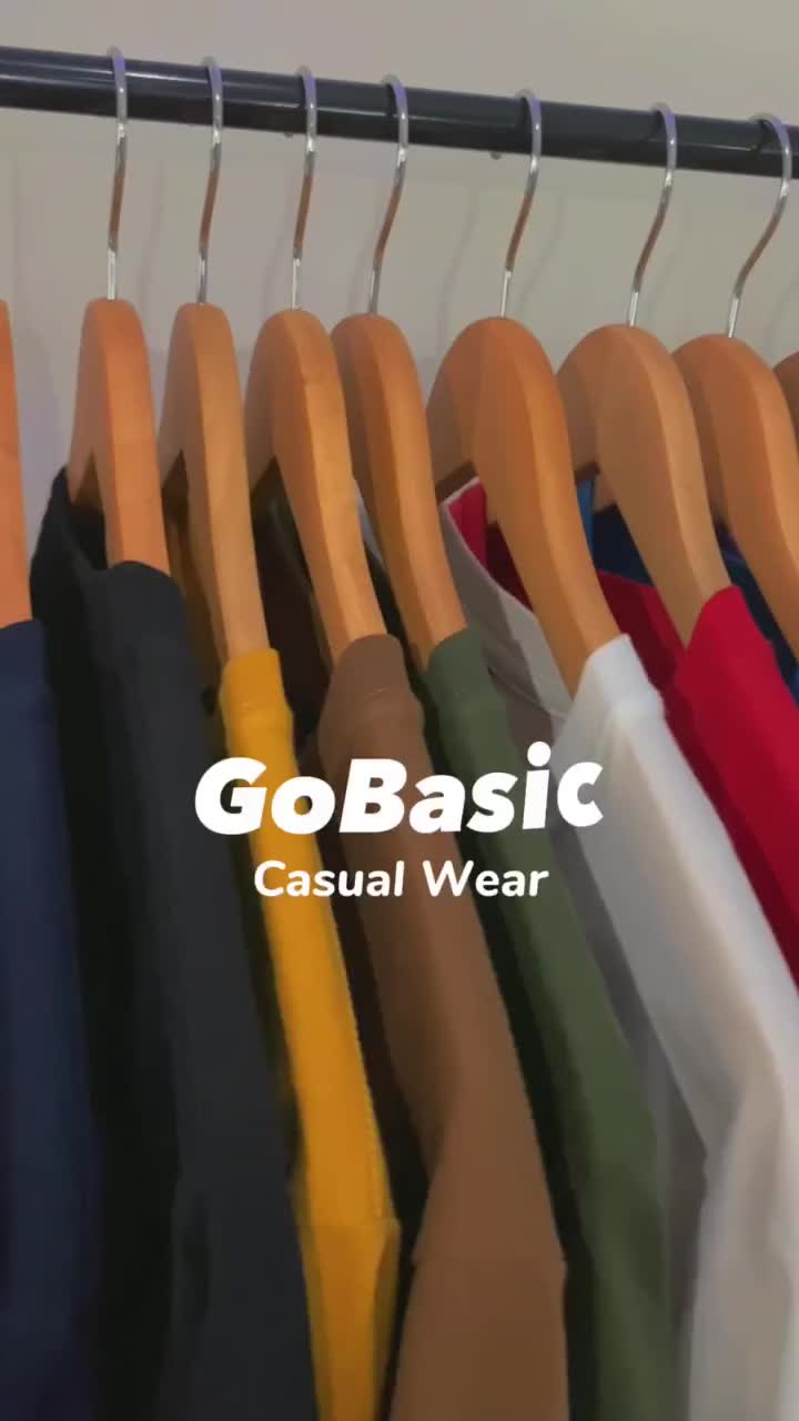 GOBASIC - Kaos polos Premium Cotton Combed 24S All Color Abu Hitam Putih Navy Lilac Pendek Lembut Tshirt Pria Soft Katun