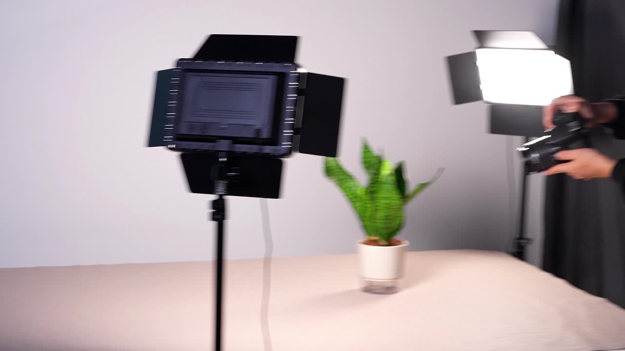 TNW Lampu Foto 11" LED Video Light + Tripiod Lampu Fotografi Live Streaming Vlogging