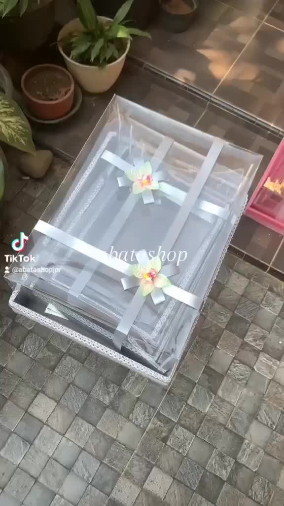 Baki spunbond kotak hantaran isi 4&3 lengkap dengan tutup dan variasinya