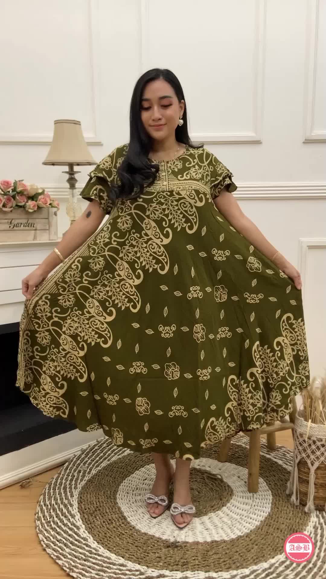 DASTER PAYUNG JUMBO BUSUI MOTIF LERENG DRESS WANITA KEKINIAN ADEM UKURAN BIGSIZE