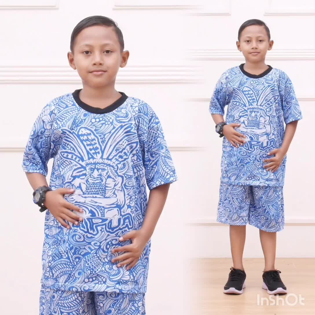 SETELAN BALIKUTA ABG / SETELAN ANAK SEHARI-HARI Lengan pendek Celana