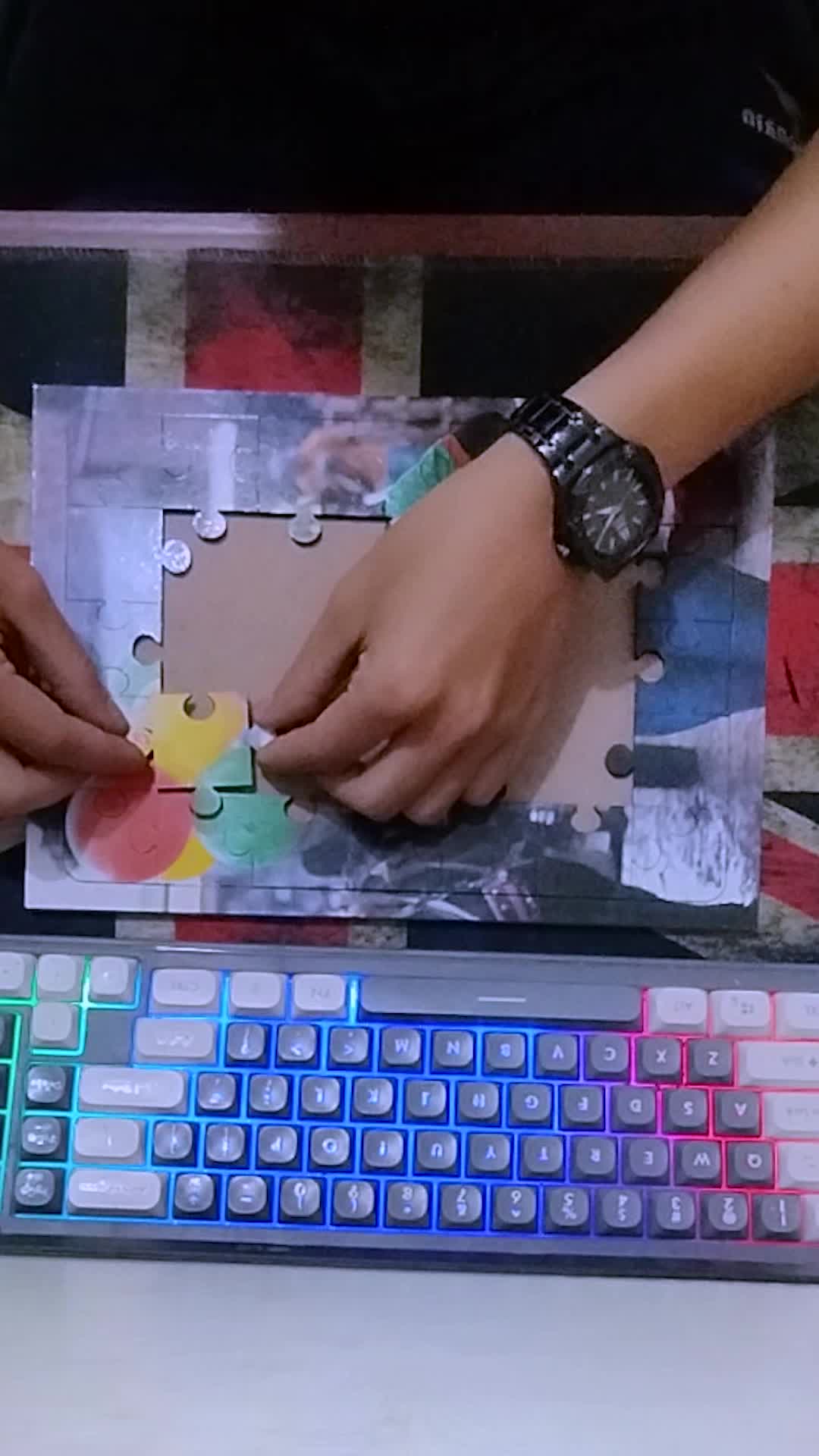 Puzzle Custom Foto Bebas Cocok Untuk Kado Anniversary - Hadiah Ulang Tahun - Gift pernikahan - Buket Wisuda Kayu Games Karton Toys