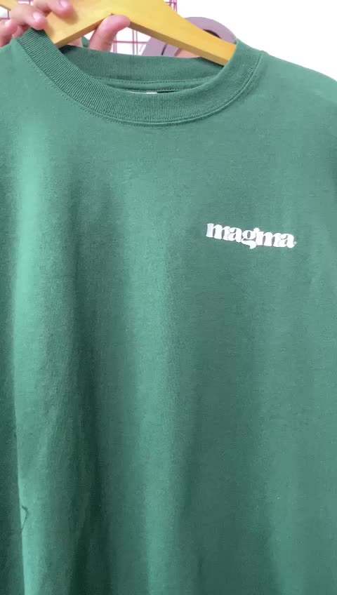 Magma Apparel - Tshirt Oversize TFWBG.04 Forest Green | Kaos Oversize Heavy Cotton 16s Sablon Raster Plascharge