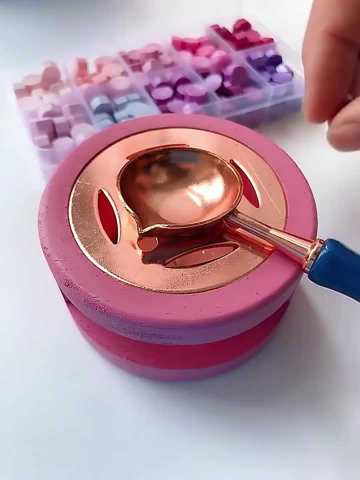 tatajoy Set Segel Cat Api Kepala Segel Pemula Kotak Alat Lengkap Partikel Lilin Kotak Hadiah Stiker Guka Partikel Lilin Cat Api Set Lengkap