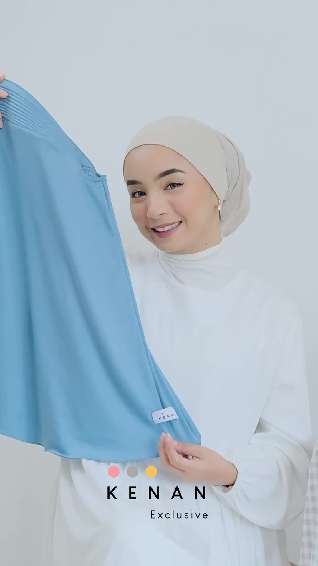 KENAN - Hijab Size S Ori Kenan matt jersey Bergo Busa Instan Kerudung Nyaman Casual Panjang Simple Muslim Sporty Pad