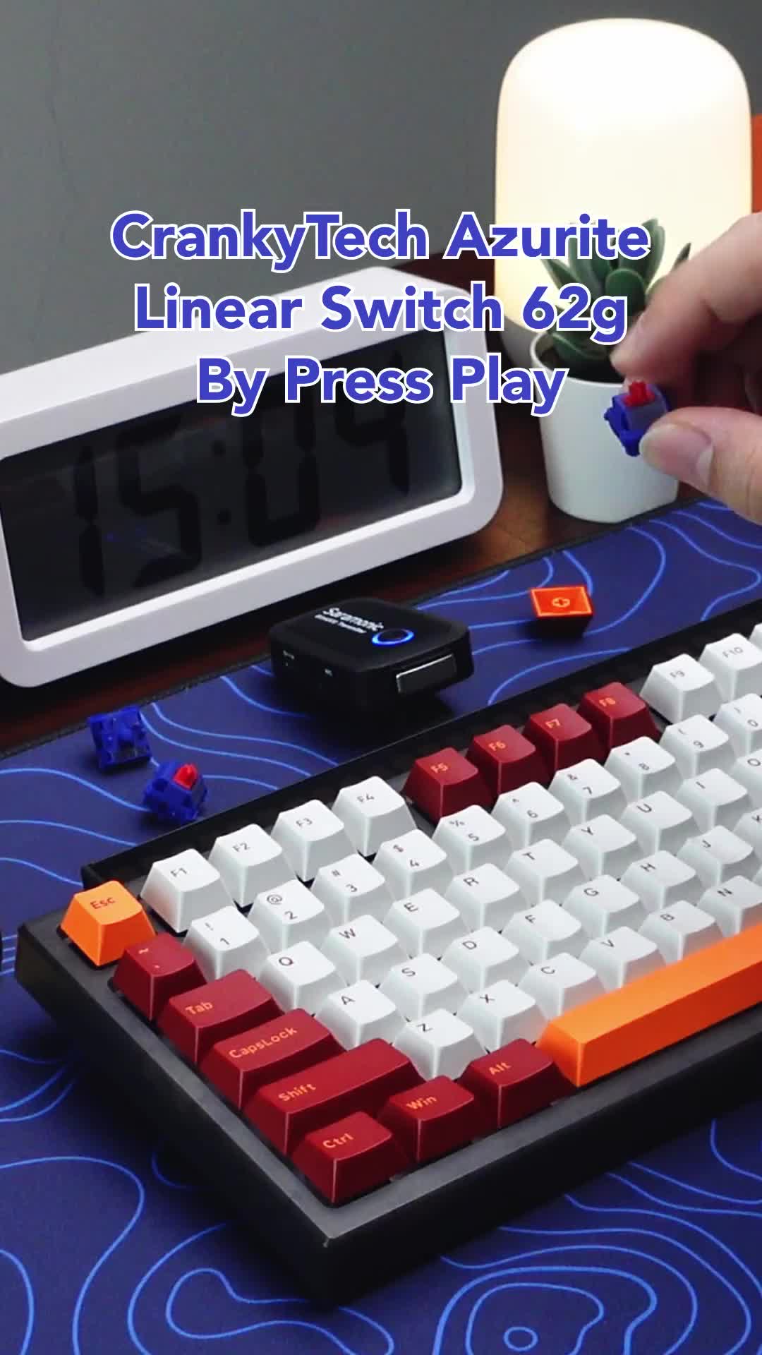 CrankyTech AZURITE Linear Switch 62g by Press Play