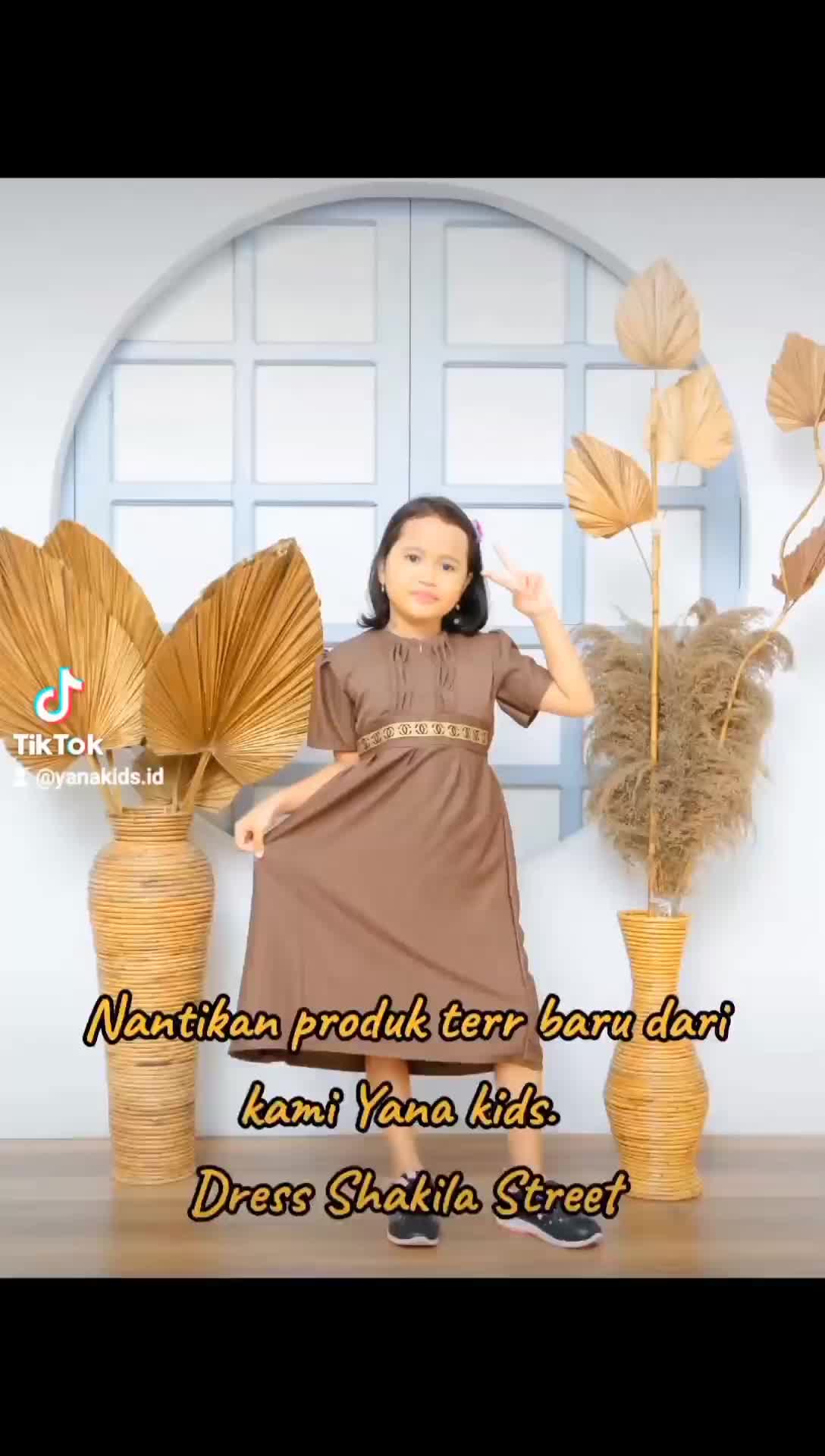 DRES ANAK PEREMPUAN SHAKILA LENGAN PENDEK Santai